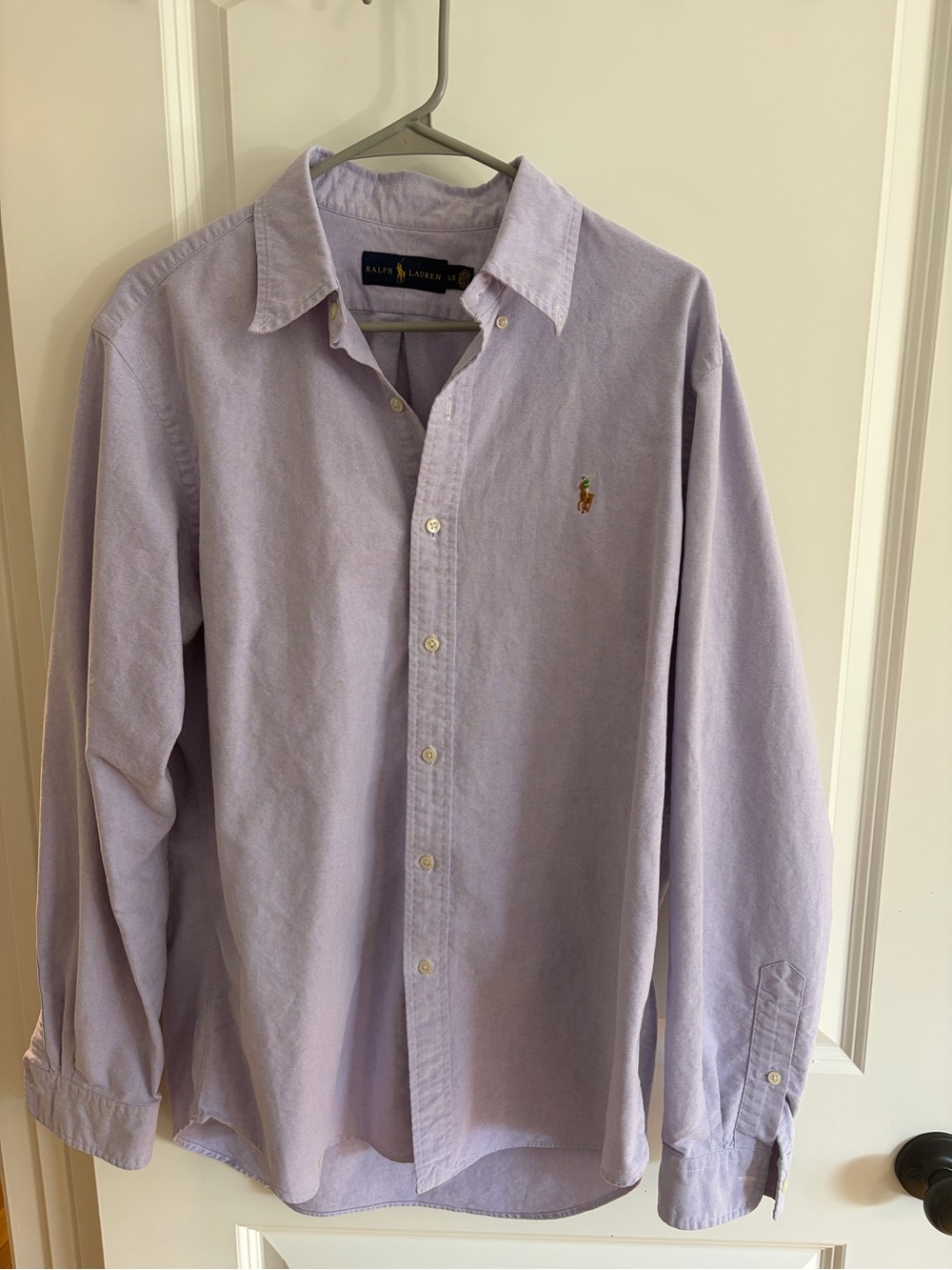 Ralph Lauren Men's Lavender Purple Button-Down Oxford Shirt